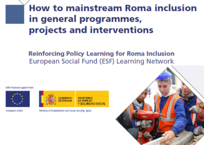 EURoma+ Network Handbook: How to mainstream Roma inclusion in general programmes, projects and interventions