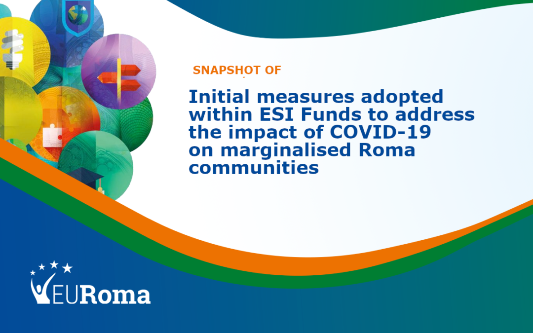 EURoma Snapshot: how ESI Funds are used to address the impact of COVID-19 crisis on Roma