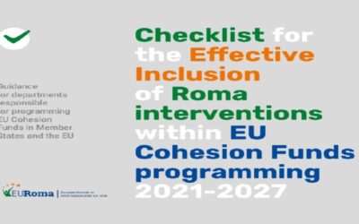 Checklist para la inclusión efectiva de la población gitana en las intervenciones y la programación de los Fondos de Cohesión de la UE 2021-2027