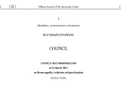 Aprobada la Recomendación europea sobre la igualdad, la inclusión y la participación de la población gitana para la próxima década