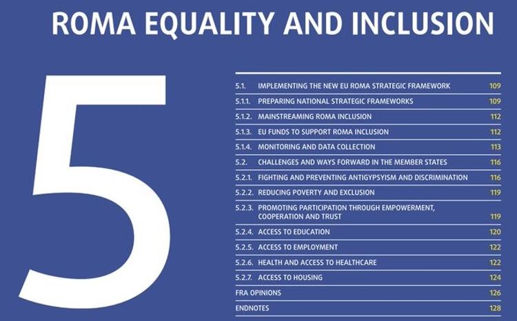 FRA Fundamental Rights Report 2022 specifically addresses Roma equality and inclusion