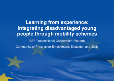 Learning from experience: integrating disadvantaged young people through mobility schemes