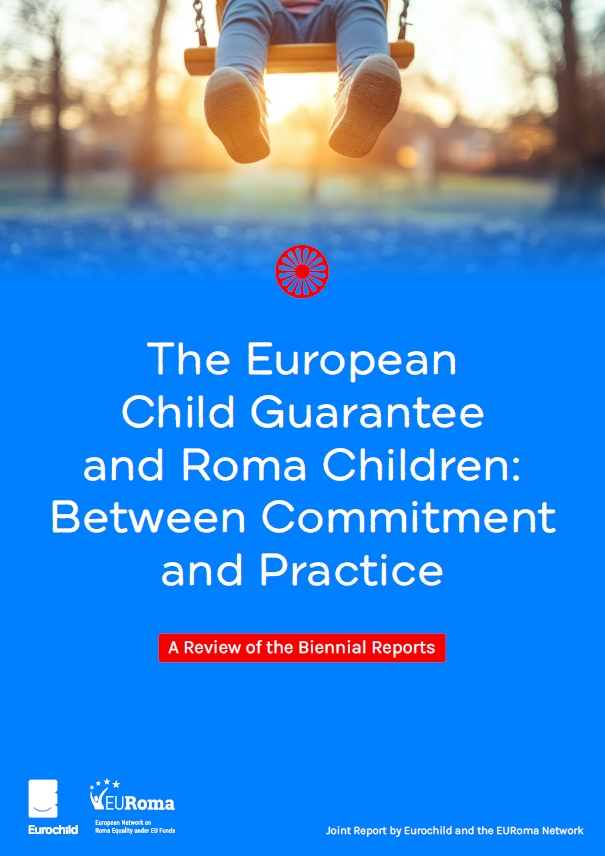 2025. Portada informe EURoma-Eurochild sobre Garantía Infantil e Infancia Gitana.