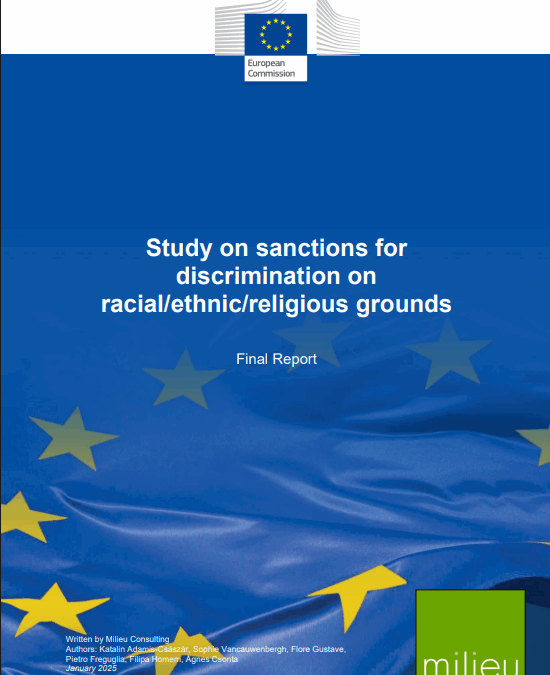 European Commission publishes study on sanctions for racial, ethnic and religious discrimination in the EU
