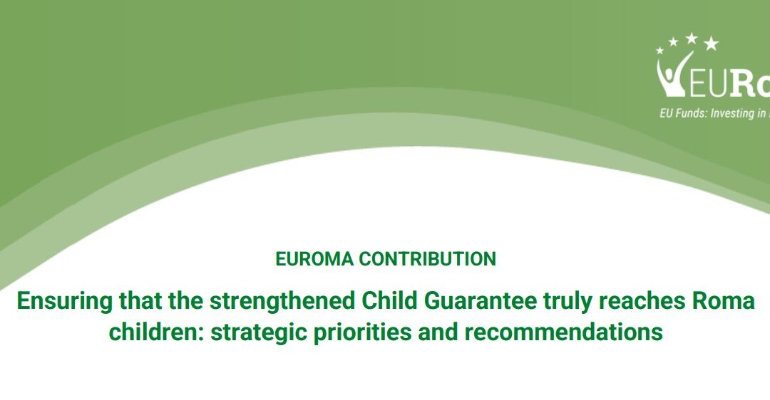EURoma aboga por reforzar la Garantía Europea para la Infancia con el fin de combatir la pobreza infantil entre los gitanos/as