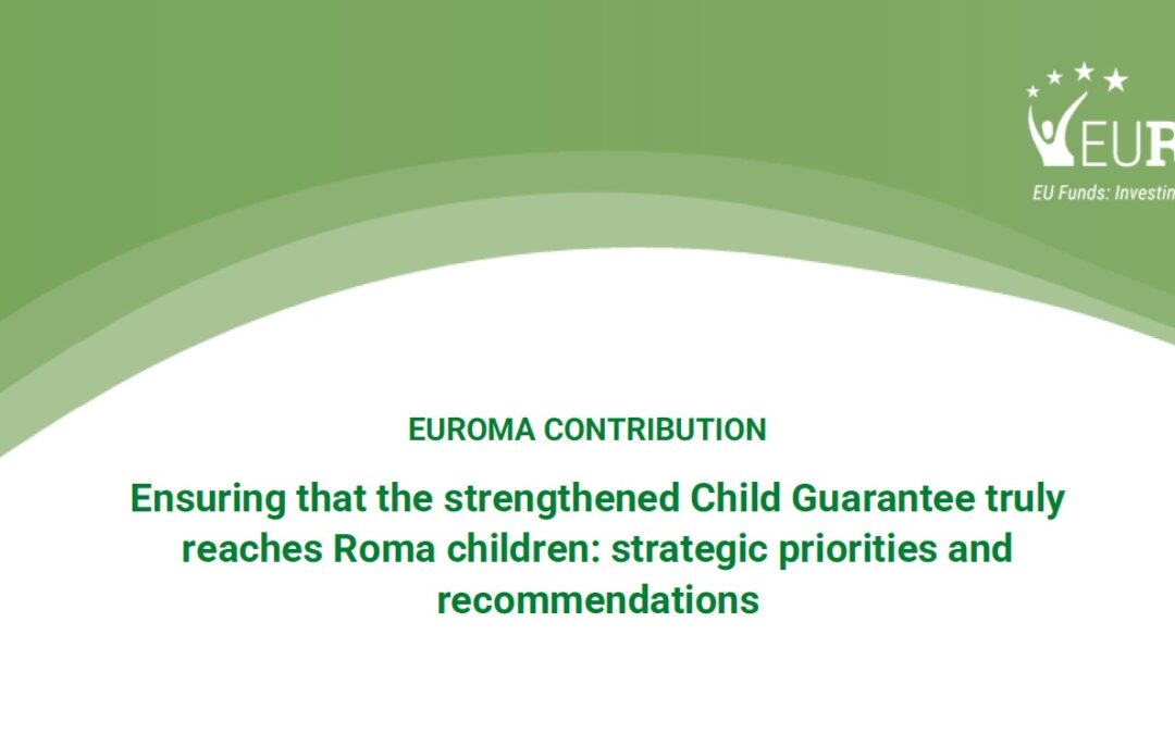 EURoma calls for a reinforced European Child Guarantee to address Roma child poverty