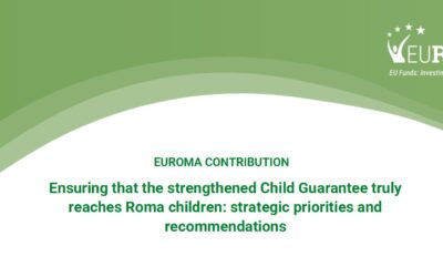 EURoma aboga por reforzar la Garantía Europea para la Infancia con el fin de combatir la pobreza infantil entre los gitanos/as